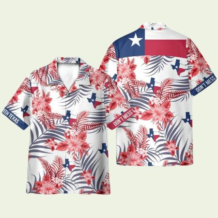 Do Not  Mess With Texas Proud Bluebonnet Hawaiian Shirt