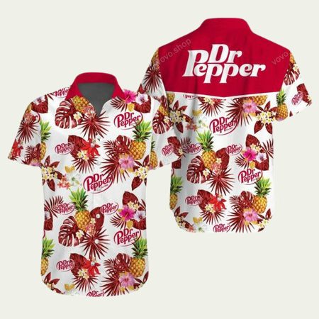 Dr Pepper Hawaiian Shirt