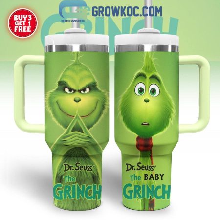 Dr. Seuss  The Grinch The Baby Grinch Christmas 2024  30oz or 30oz or 40oz Stainless Steel Tumbler With Handle HG With Handle HG