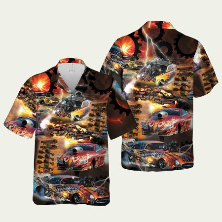 Drag Racing Hawaiian Shirt