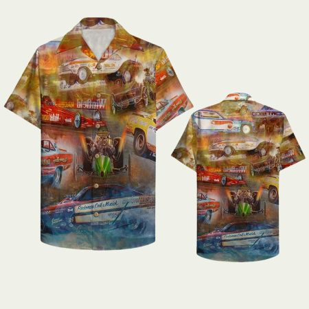 Drag Racing Hawaiian Shirt