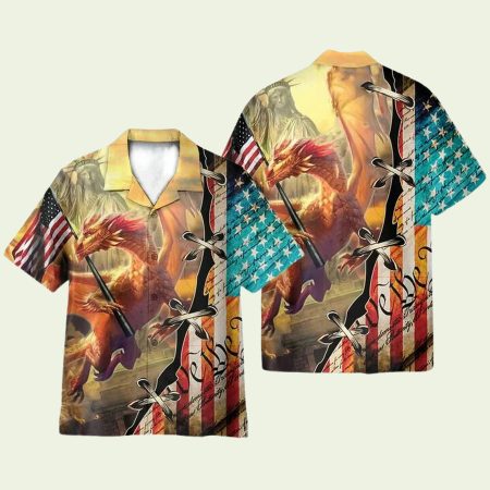 Dragon American Love Life Hawaiian Shirt