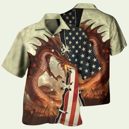 Dragon Independence Day Hawaiian Shirt