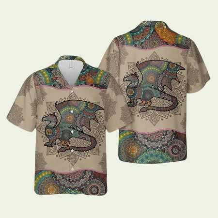 Dragon Mandala Hawaiian Shirt