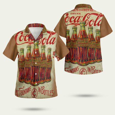 Drink Coca Cola Old Time Hawaiian Shirt