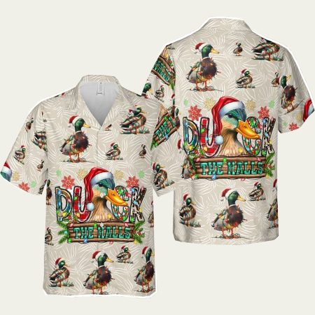 Duck The Halls Christmas Hawaiian Shirt