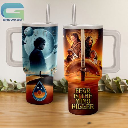 Dune Movies Fear Is The Mind Killer 30oz or 40oz Stainless Tumbler With Handle NVA