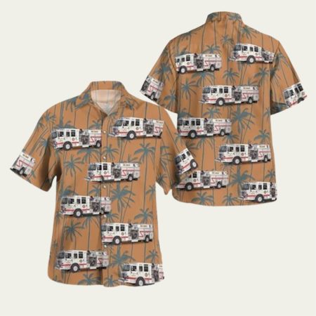 East Brunswick Nj East Brunswick Fire District No.2 Hawaiian Shirt