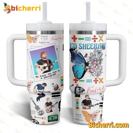 Ed Sheeran We Keep This Love On A Photograph 30oz or 40oz Stainless Tumbler With Handle NVA