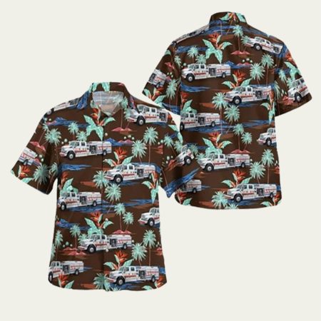 Egg Harbor City New Jersey Lower Bank Volunteer Fire Company Hawaiian Shirt