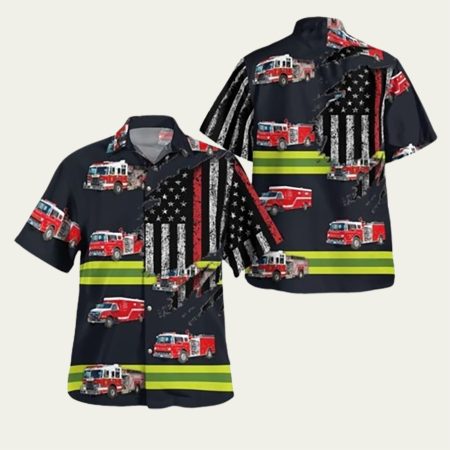 Egg Harbor Township New Jersey Farmington Volunteer Fire Department Hawaiian Shirt