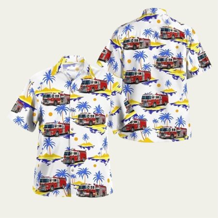 Egg Harbor Township New Jersey Farmington Volunteer Volunteer Fire Company No. 4 Hawaiian Shirt