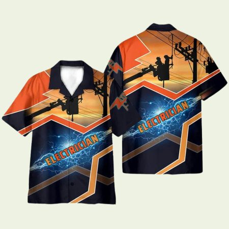 Electrician Light Lovely Hawaiian Shirt