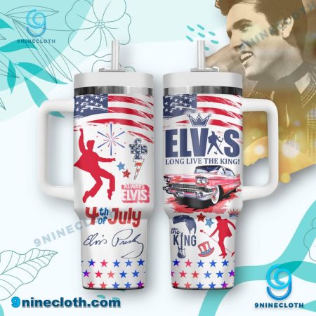 Elvis Presley 4th Of July 40oz Tumbler With Handle HG