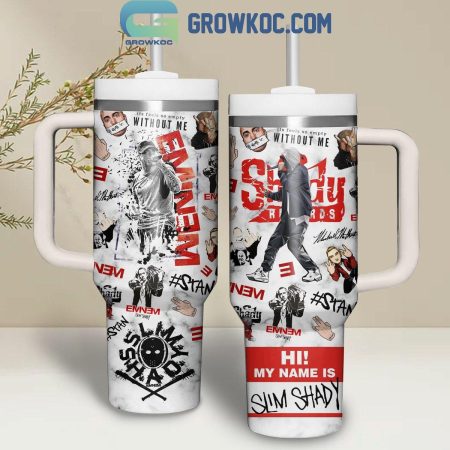 Eminem Hi My Name Is Slim Shady  30oz or 40oz Tumbler With Handle HG