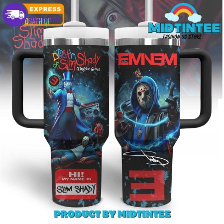 Eminem The Death Of Slim Shady   30oz or 40oz Tumbler With Handle HG