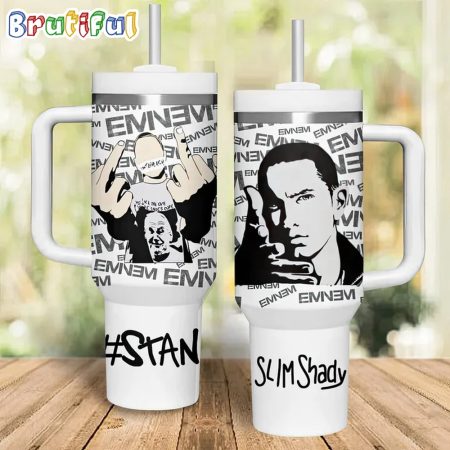 Eminems Music Fan Gift Custom Quencher 30oz or 40oz Stainless Steel Tumbler With Handle HG