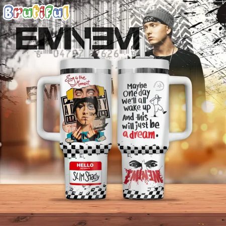 Eminems Music Fan Lovers Custom Quencher 30oz or 40oz Stainless Steel Tumbler With Handle HG