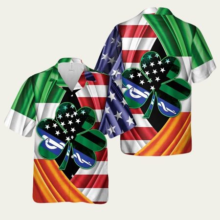 Ems Saint Patrick’s Day Flag Hawaiian Shirt