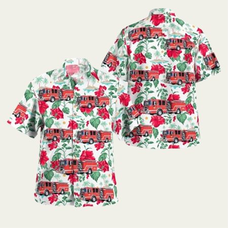Essex Fells New Jersey Essex Fells Fire Department Hawaiian Shirt