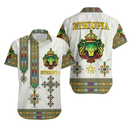 Ethiopian Lion Of Judah Tibeb Hawaiian Shirt