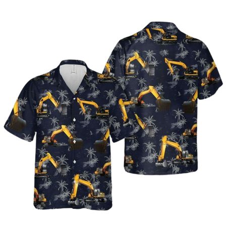 Excavator Hawaiian Shirt