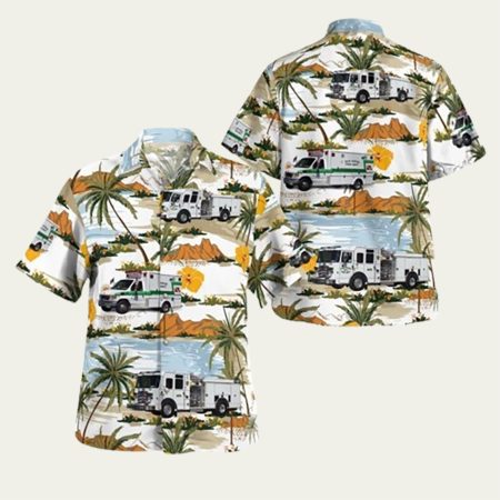 Fair Haven Fire Dept. Station 13 1 New Jersey Hawaiian Shirt
