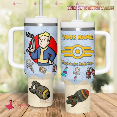 Fallout Prepare For The Future Personalized HFN 30oz or 40oz Stainless Steel Tumbler With Handle