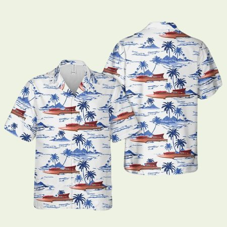 Ferrari Hydroplane 1953 Boat Hawaiian Shirt