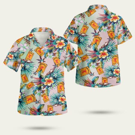 Fireball Canadian Whiskey Hawaiian Shirt