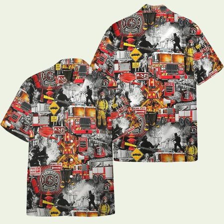 Firefighter Vintage Hawaiian Shirt