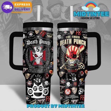 Five Finger Death Punch Legionary  30oz or 40oz Tumbler With Handle HG