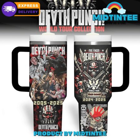 Five Finger Death Punch World Tour Collection  30oz or 40oz Tumbler With Handle HG
