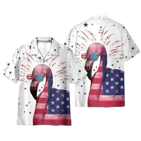 Flamingo 4Th July Idependence Day Hawaiian Shirt
