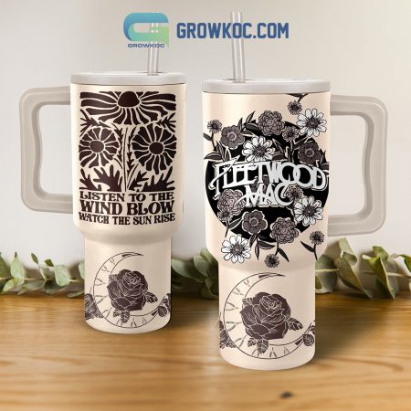 Fleetwood Mac Wind Blow Sun Rise 30oz or 40oz Stainless Tumbler With Handle NVA