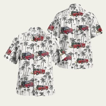 Floral Park New York Bellerose Terrace Fire Department Hawaiian Shirt