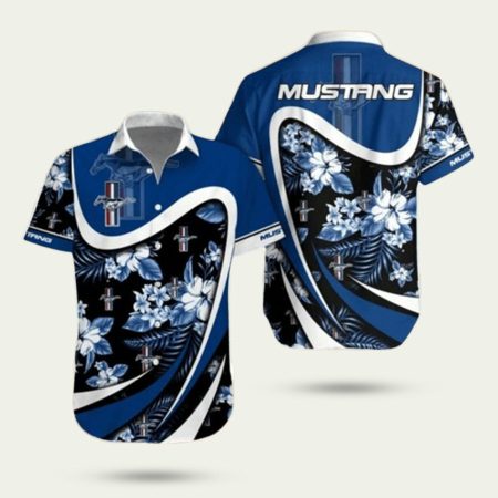 Ford Mustang Flower SummerHawaiian Shirt