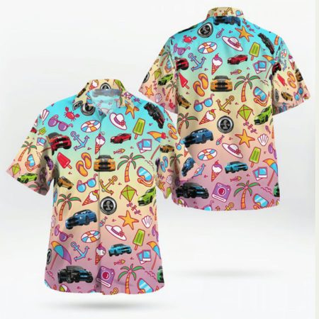 Ford Mustang Shelby Gt500 Hawaiian Shirt