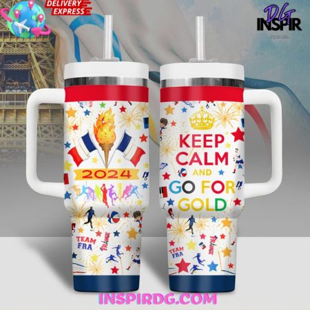 France Olympic Paris 2024 30oz or 40oz Stainless Tumbler With Handle NVA
