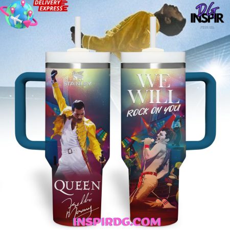 Freddie Mercury Rock On You  30oz 40 oz Tumbler With Handle HG Cup