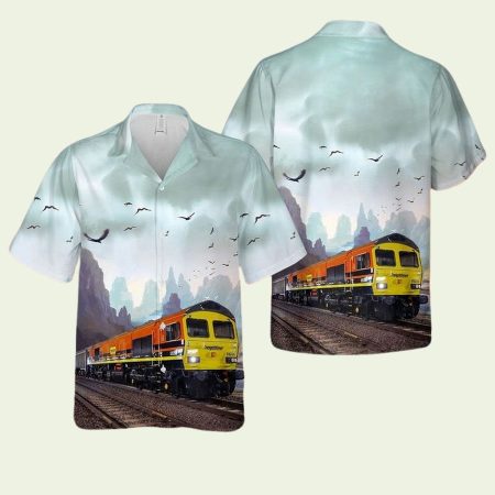 Freightliner Class Locomotive Train Hawaiian Shirt