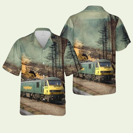Freightliner Class Locomotive Train Hawaiian Shirt