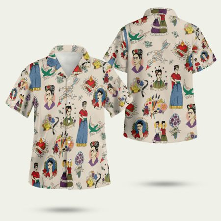 Frida Kahlo Mexican Painter Summer Hawaiian Shirt