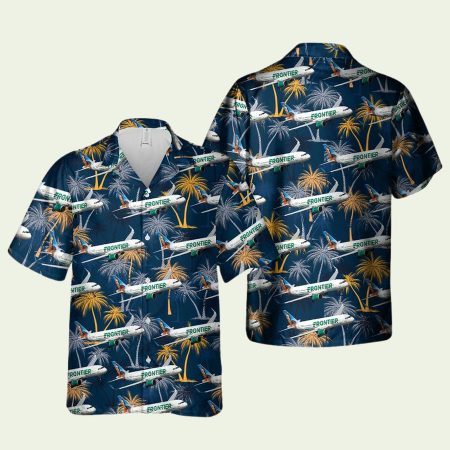 Frontier Airlines Airbus A320 251N 1 Hawaiian Shirt