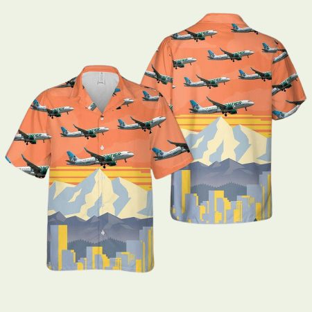 Frontier Airlines Airbus A320 251N Hawaiian Shirt