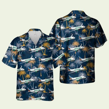 Frontier Airlines Airbus A320 Hawaiian Shirt
