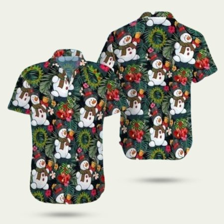 Funny Snowman Christmas Ding Dong Hawaiian Shirt