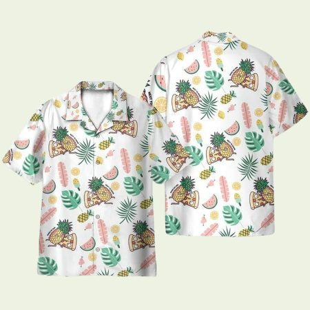 Fuuny Food Pizza Pineapple Need To Know Hawaiian Shirt
