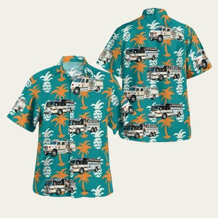 Garden City Park Ny Garden City Park Fire Department North Hills Express Engine Company Four Hawaiian Shirt