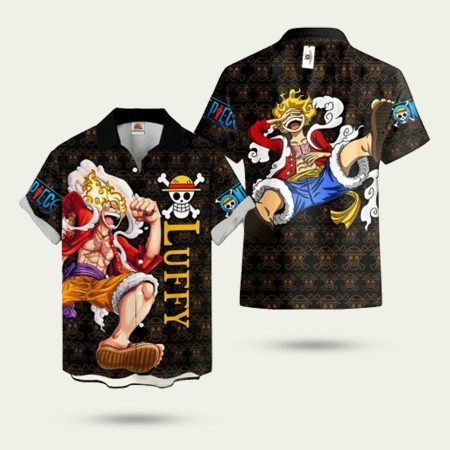 Gear 5th Luffy Symbol One Piece Hawaiian Shirt